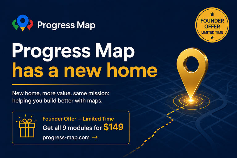 Progress Map Has a New Home - CodeSpacing